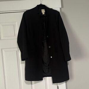 H&M Black Long Blazer Coat